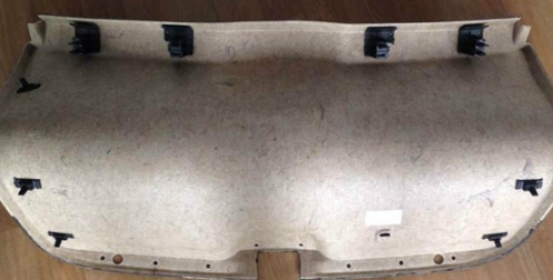 the plastic buckle of the automobile rear bulkhead 2